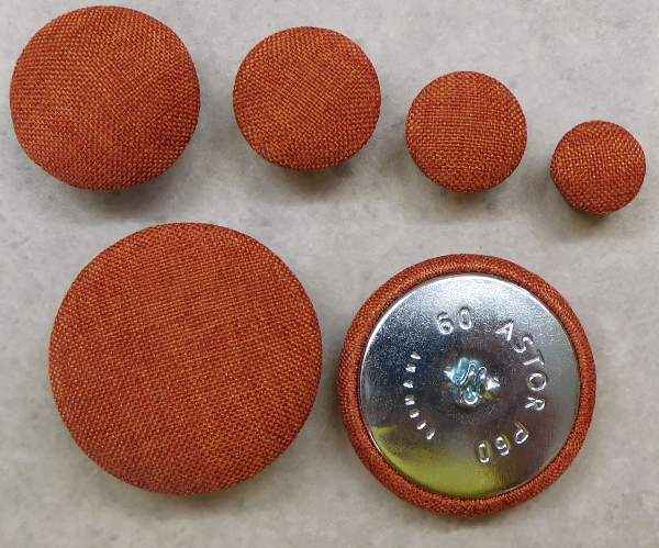 Polsterknöpfe Webstoff A709 mit Haken