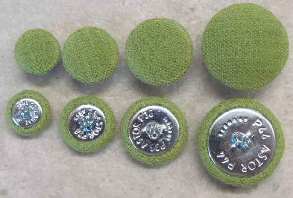 Polsterknöpfe mit Haken Polsterwebstoff SP22