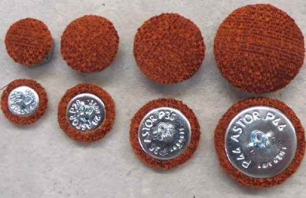 Polsterknöpfe mit Haken Polsterwebstoff SP24