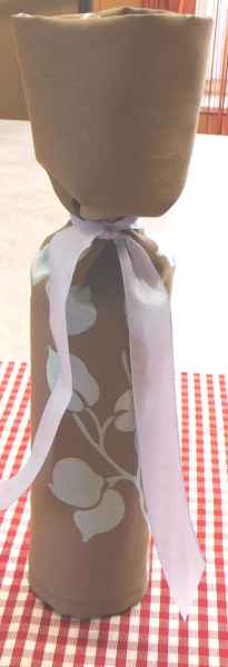 Husse für 750ml Weinflasche (ca 75mm Ø)