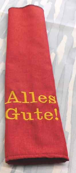 Husse für 750ml Weinflasche (ca 75mm Ø)