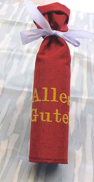 Husse für 750ml Weinflasche (ca 75mm Ø)