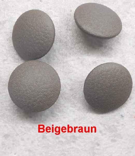 Polsterknöpfe Drahthaken Mikrofaser-Kunstleder Beigebraun