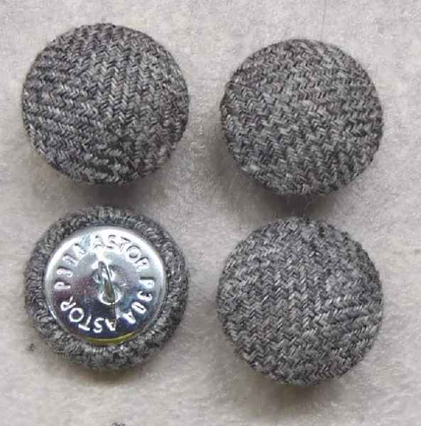 Polsterknöpfe Polsterwebstoff Grau