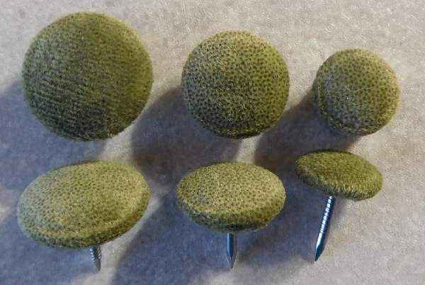 Polsterknöpfe mit Nagel Mikrofaser