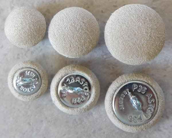 Polsterknöpfe mit Haken Mikrofaser Toffee