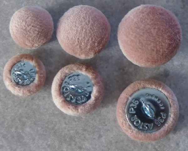 Polsterknöpfe mit Haken Mikrofaser Rosa