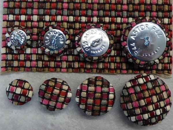 Polsterknöpfe mit Haken Polsterwebstoff 601