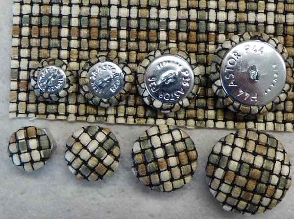 Polsterknöpfe mit Haken Polsterwebstoff 602