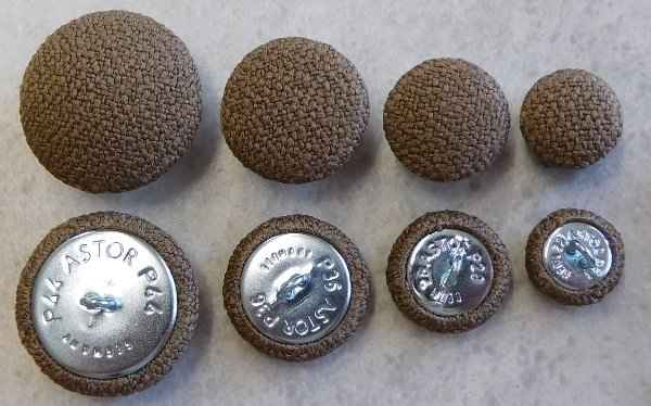 Polsterknöpfe mit Haken Kreppgewebe 904