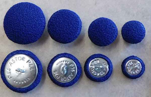 Polsterknöpfe mit Haken Kreppgewebe 905
