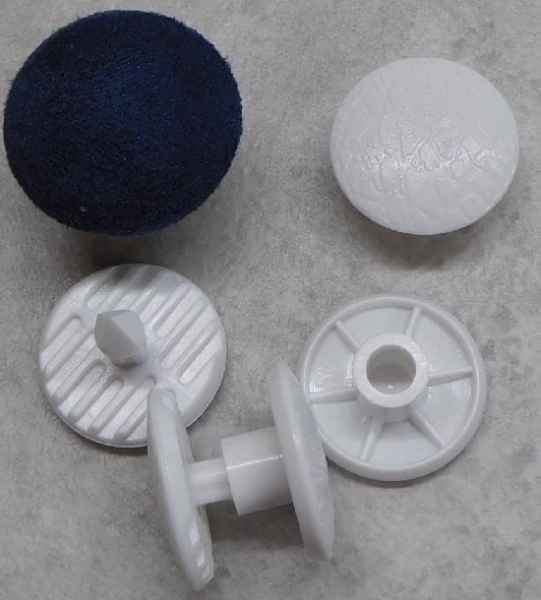 Polsterknöpfe Outdoor Mikrofaser Blau
