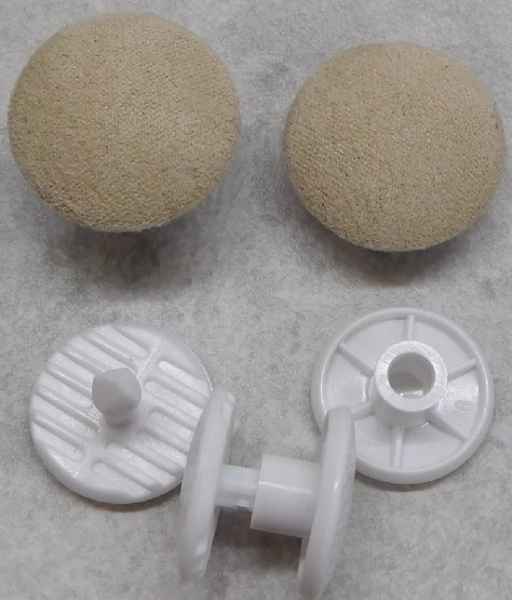 Polsterknöpfe Outdoor Mikrofaser Beige