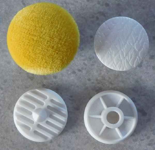 Polsterknöpfe Outdoor Mikrofaser Gelb