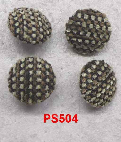 Polsterknöpfe mit Öse mit Webstoff 504 bezogen