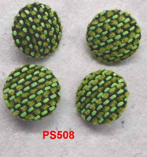 Polsterknöpfe mit Öse mit Webstoff 508 bezogen