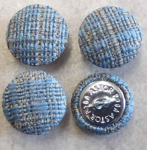 Polsterknöpfe Hellblau - Hellgrau