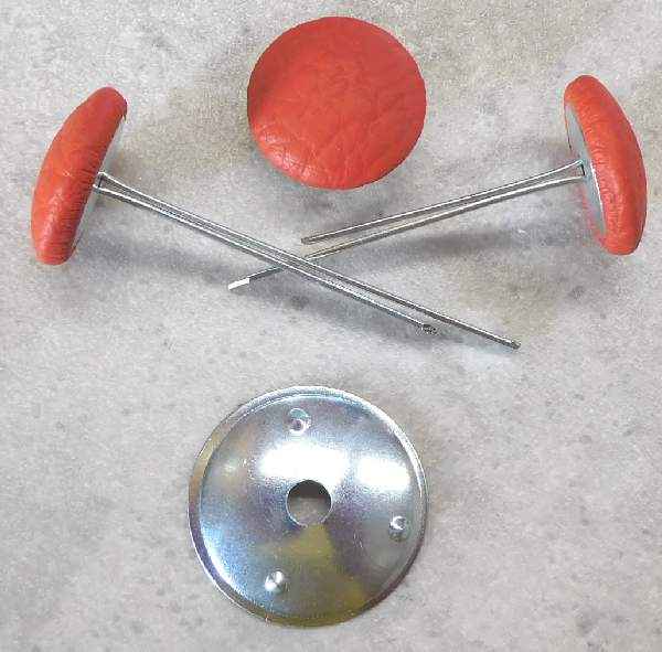 Polsterknöpfe mit Splint Kunstleder Masai