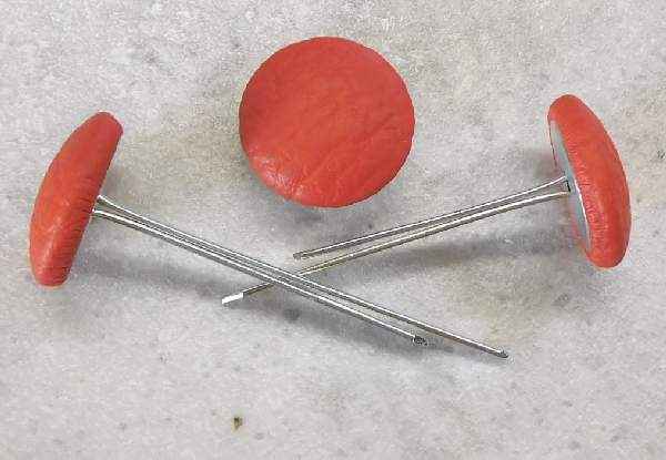 Polsterknöpfe mit Splint Kunstleder Masai