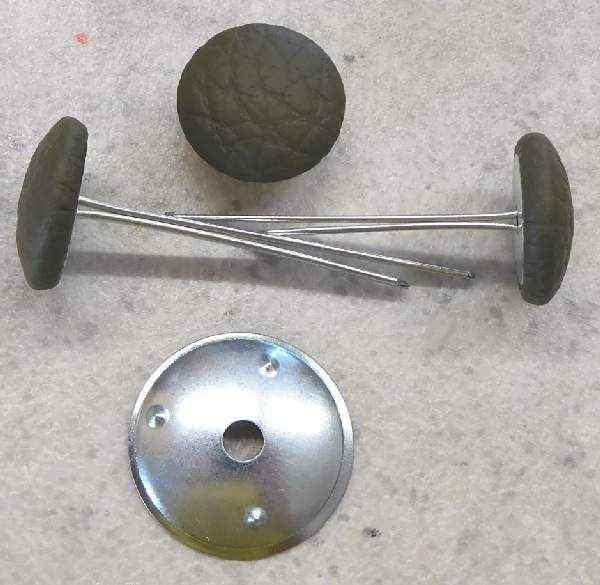 Polsterknöpfe mit Splint Kunstleder Forest