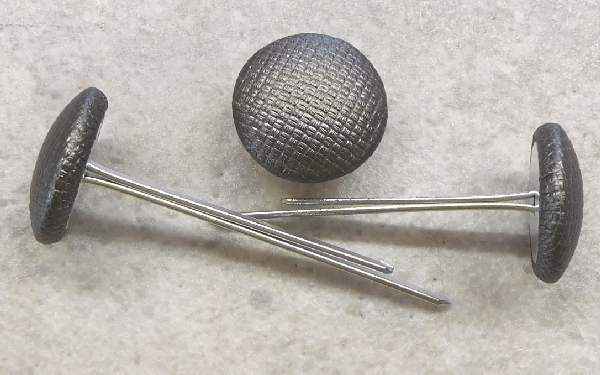 Polsterknöpfe mit Splint Kunstleder Eisen