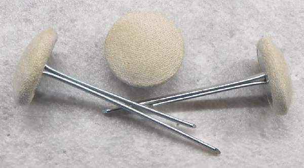 Polsterknöpfe mit Splint Mikrofaser Beige