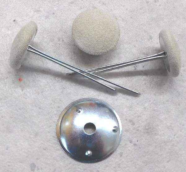 Polsterknöpfe mit Splint Mikrofaser Toffee