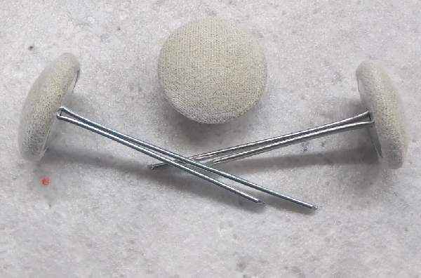 Polsterknöpfe mit Splint Mikrofaser Toffee