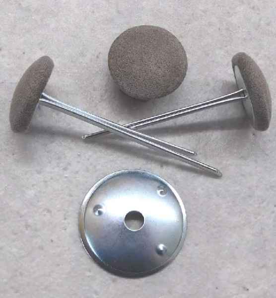 Polsterknöpfe mit Splint Mikrofaser Karibu