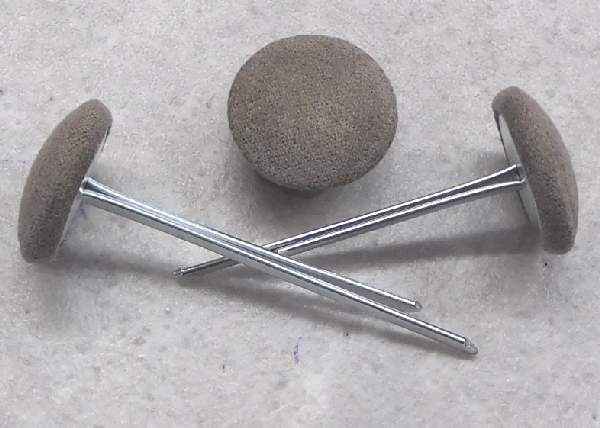 Polsterknöpfe mit Splint Mikrofaser Karibu