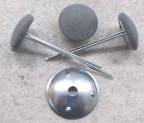 Polsterknöpfe mit Splint Mikrofaser Stahl