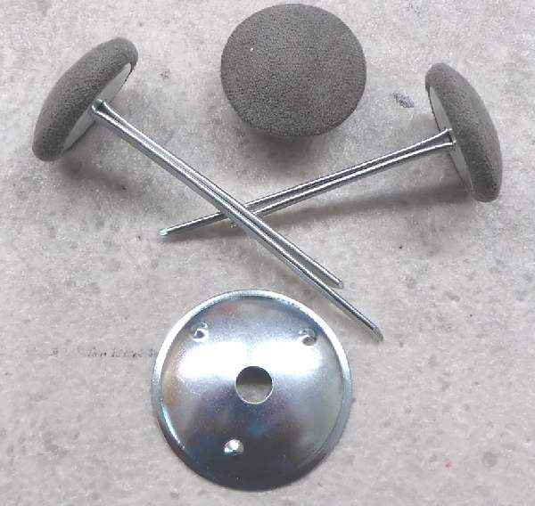 Polsterknöpfe mit Splint Mikrofaser Elefant