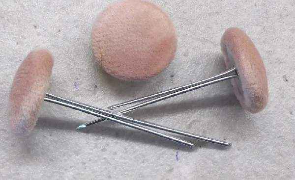 Polsterknöpfe mit Splint Mikrofaser Rosa