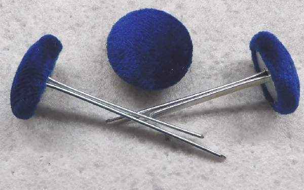 Polsterknöpfe mit Splint Mikrofaser Ocean