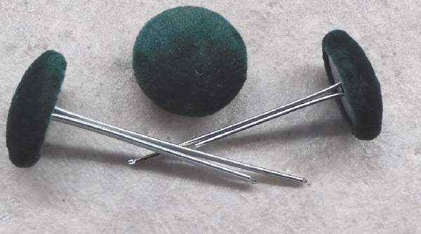 Polsterknöpfe mit Splint Mikrofaser Moos