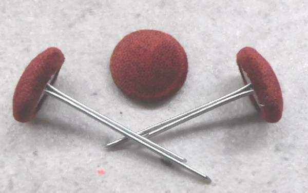 Polsterknöpfe mit Splint Mikrofaser Bordeaux