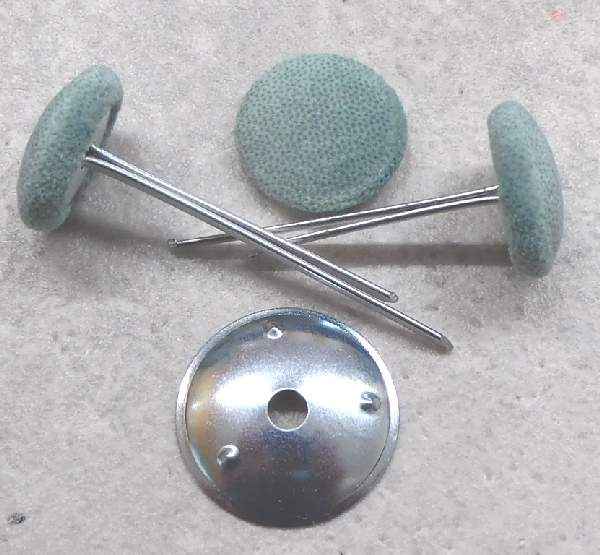 Polsterknöpfe mit Splint Mikrofaser Mint