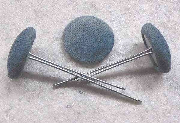 Polsterknöpfe mit Splint Mikrofaser Pastelblau