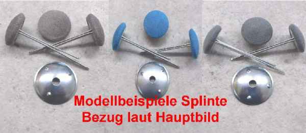 Polsterknöpfe Splint Mikrofaser-Kunstleder Beigebraun