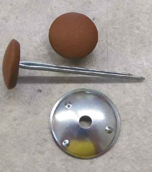 Polsterknöpfe mit Splint Echt Leder Fondotinta