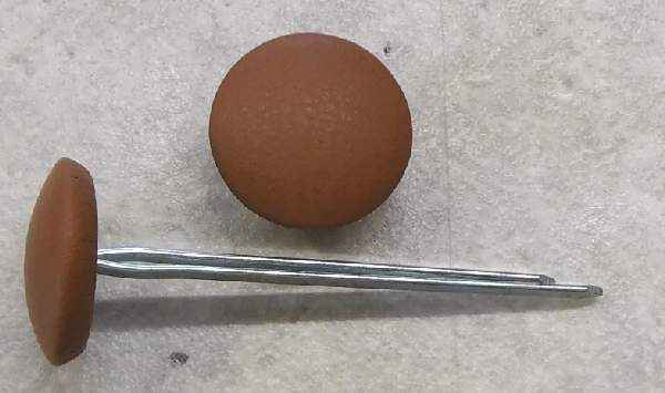 Polsterknöpfe mit Splint Echt Leder Fondotinta