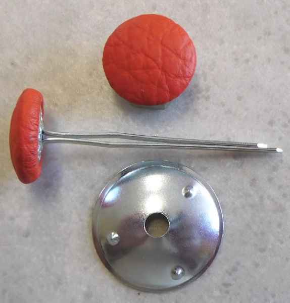 Polsterknöpfe mit Splint Kunstleder Masai