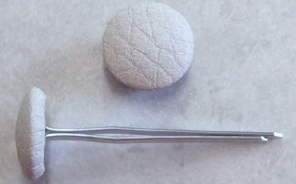 Polsterknöpfe mit Splint Kunstleder Ice