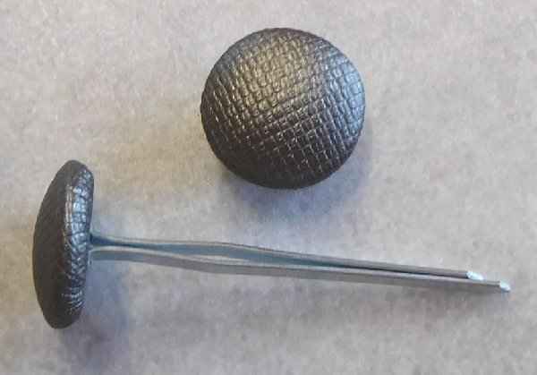 Polsterknöpfe mit Splint Kunstleder Eisen