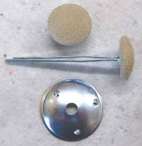 Polsterknöpfe mit Splint Trüffel