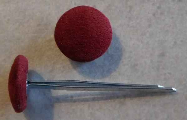 Polsterknöpfe mit Splint Bordeauxe
