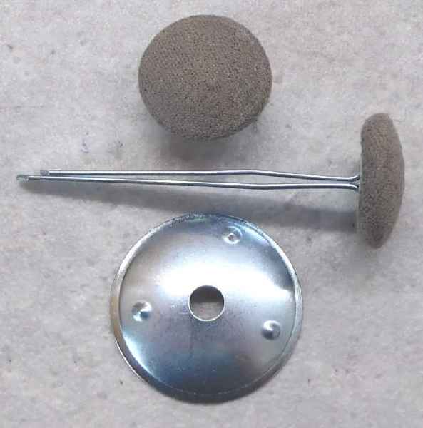 Polsterknöpfe mit Splint Karibu