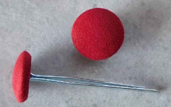 Polsterknöpfe mit Splint Rot