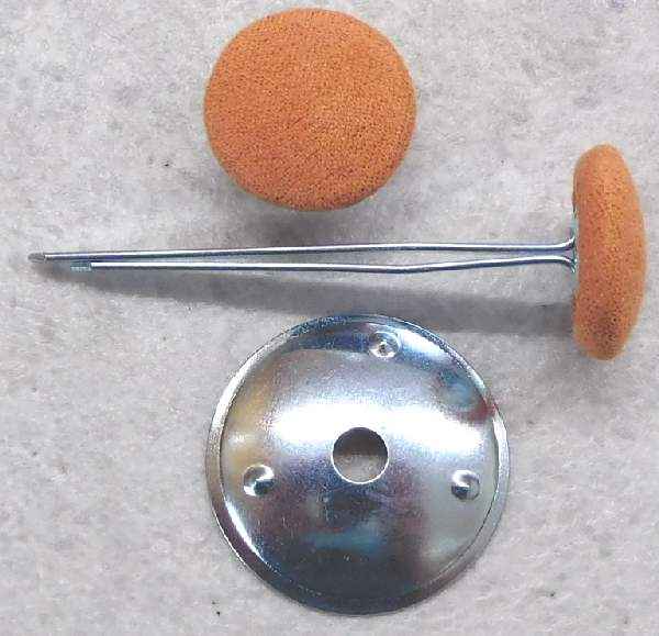 Polsterknöpfe mit Splint Orange