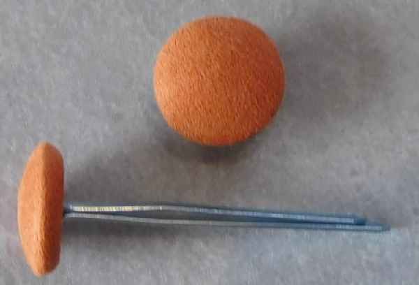 Polsterknöpfe mit Splint Orange
